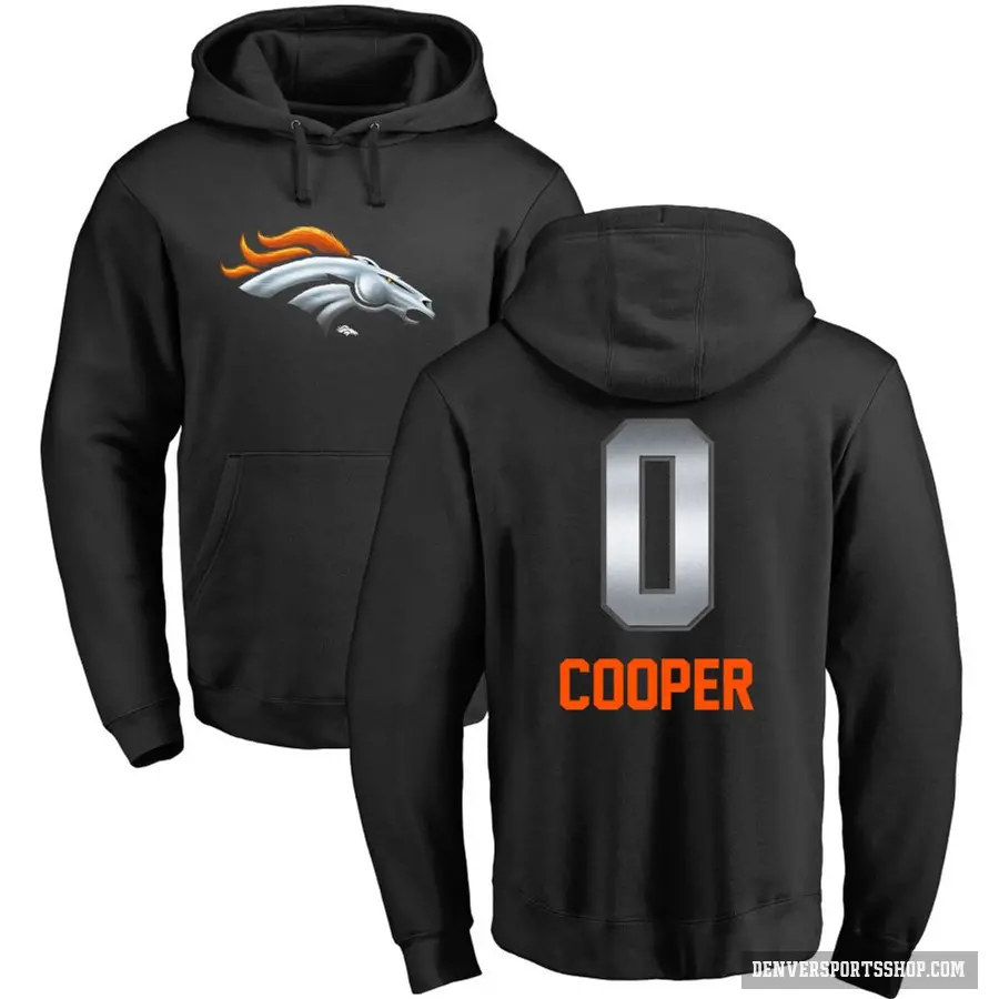 Men's ＃0 Jonathon Cooper Denver Broncos Black Midnight Mascot Pullover Hoodie