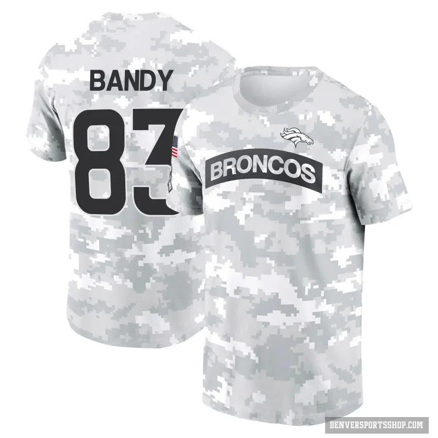Youth ＃83 Michael Bandy Denver Broncos Camo Arctic 2024 Salute to Service Performance T-Shirt